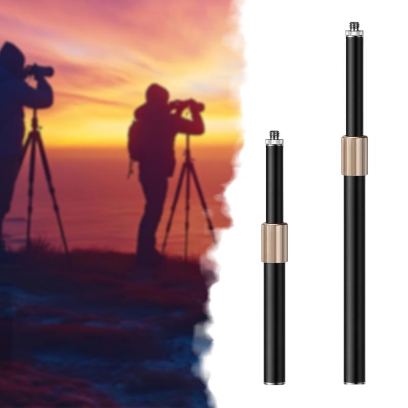 Strong Iron Telescoping Link Post 21/39cm Modifiable 1/4" To 3/8" Mount For Photography Equipment Support