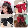 1 Stück Neue Koreanische Mode Bogen Haarnadel Einfarbig Elegante Haarspangen Kopfbedeckung Mädchen Kinder Haarschmuck