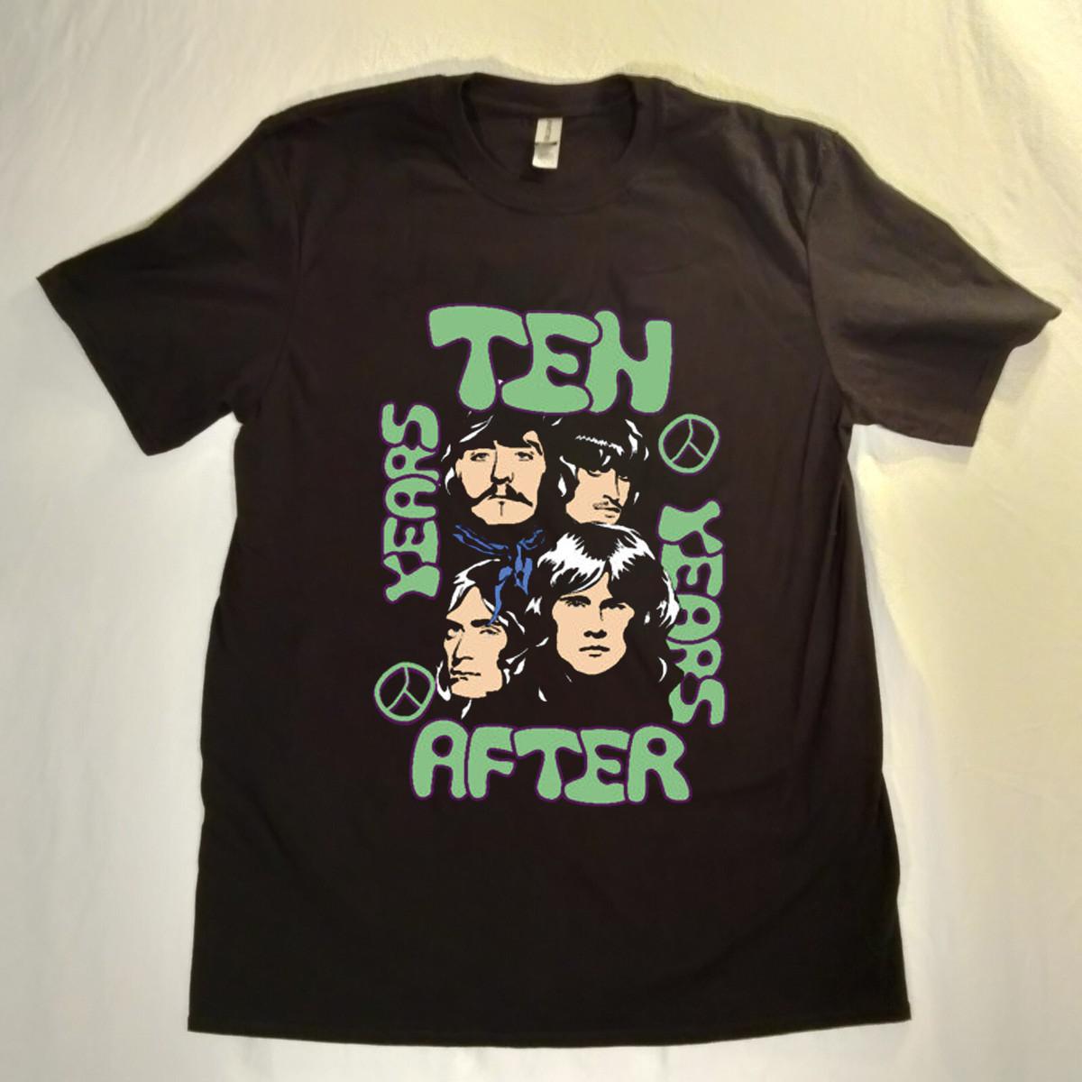 New Ten Years After Band Member Black Cotton S to 5XL Concert Shirt SN696 XL
