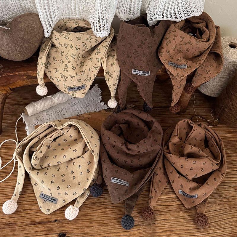 Kinderschal Herbst Winter Winddicht Warm Babyschal Seide Jungen Mädchen Dreieckstuch Mädchen Kinder Accessoires