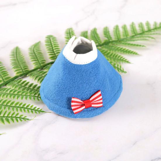 Birds Cone Collar Parrots Anti-bite Elizabethan Collar with Bow Feather Plucking Prevention Wound Healing Safety Protective Recovery Cone for