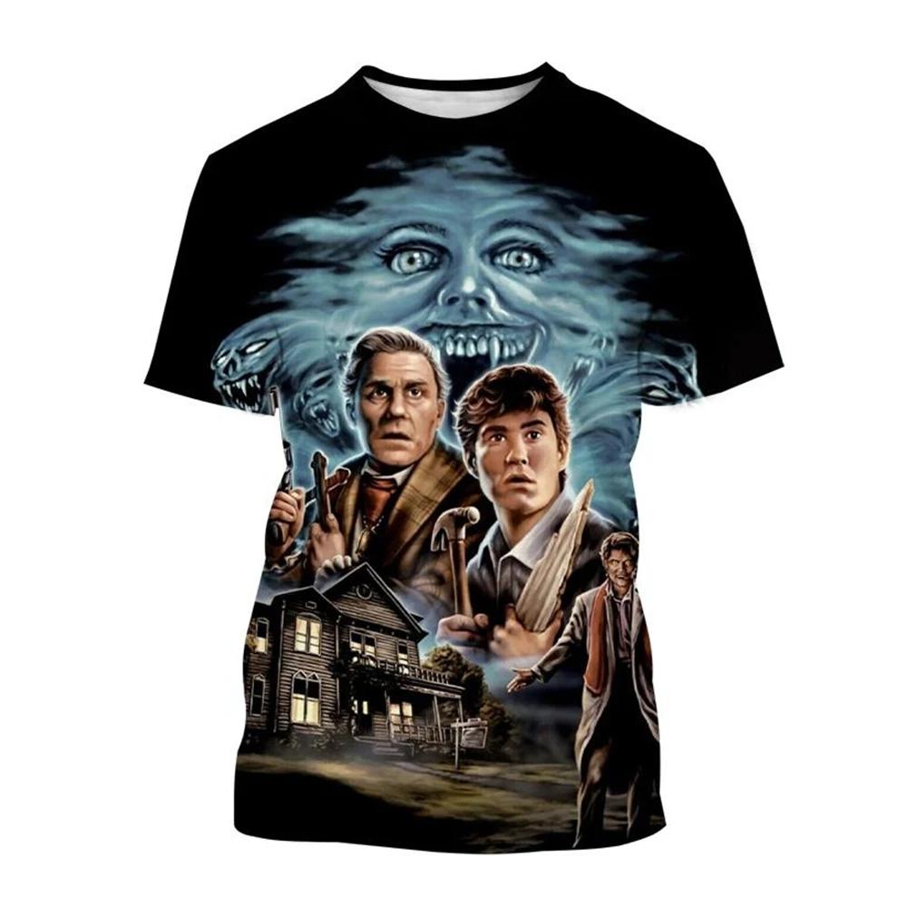 3D Printed T-Shirts for Men and Women, New Horror Movies, Vampires, Zombies, Ghosts, Halloween Fashion 6XL