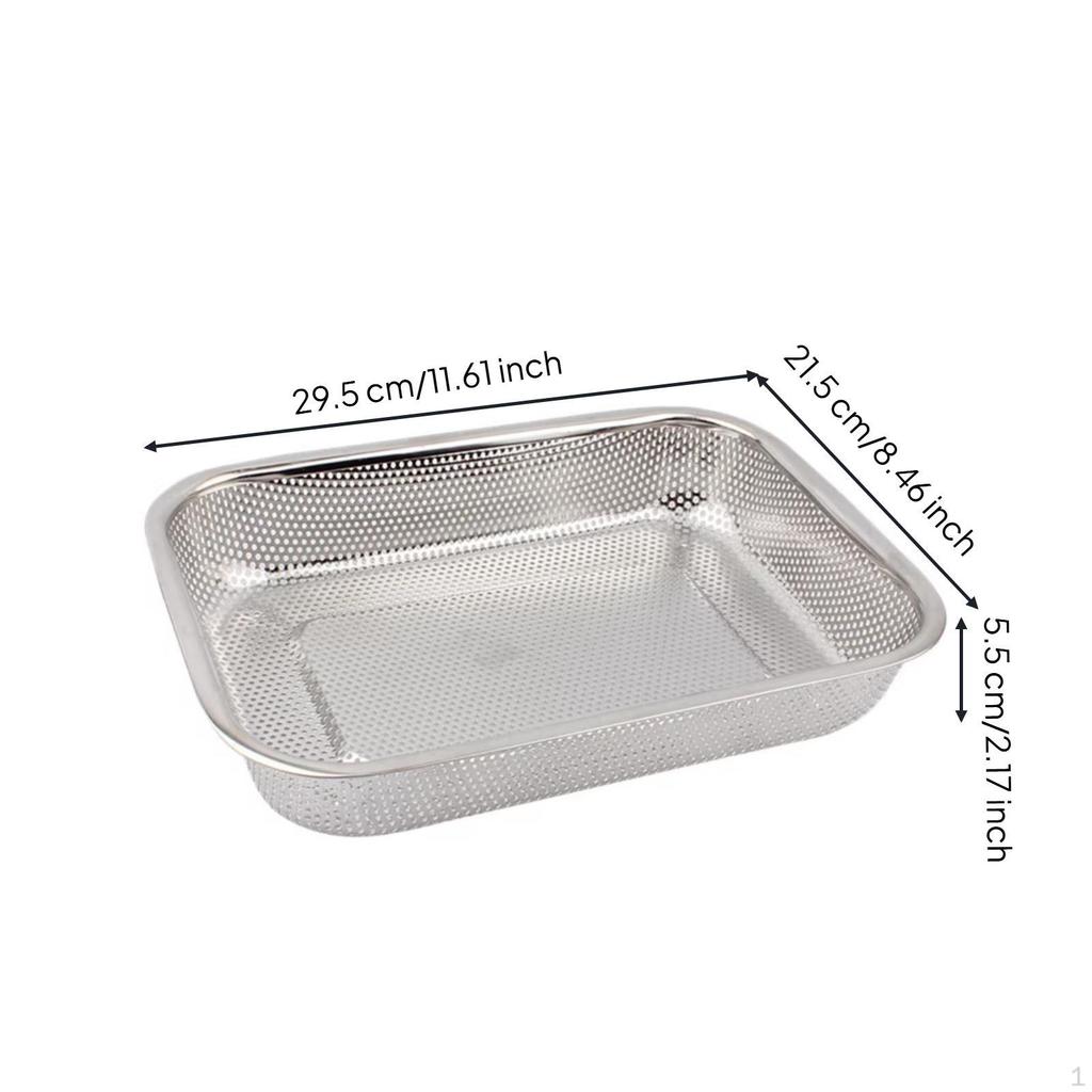 Cabinet Chopsticks Basket, 304 Stainless Steel, Draining Organizer, Kitchen Storage 37x27x6cm