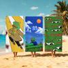 Cartoon Kunst P-Pepe-e Handtuch Strand Schnelltrocknend Weich Poolhandtücher Geschenk für Reise Fitnessstudio Dusche Camping Sport