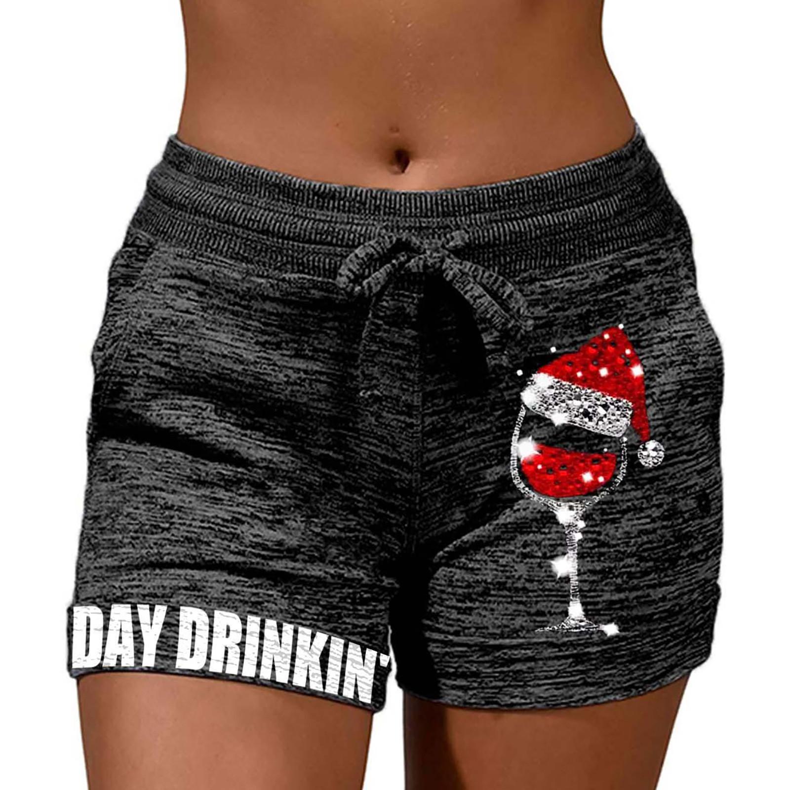 Women s Soft Comfy Activewear  Shorts With Pockets And Drawstring S чёрный