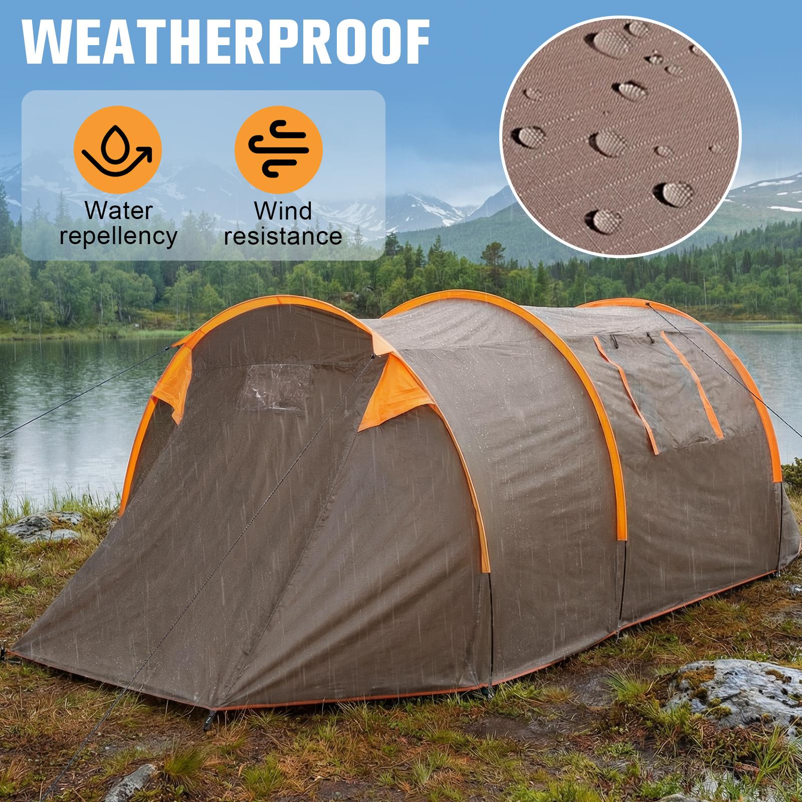 Oxford 2-Person Bikepacking Tent Windproof Lightweight Tent Rainproof Waterproof Tent for Camping & Hiking United States