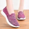 Fashion Women Casual Shoes Light Sneakers Breathable Mesh Summer knitted Vulcanized Shoes Outdoor Slip-On Sock Shoes Plus Size Tennis