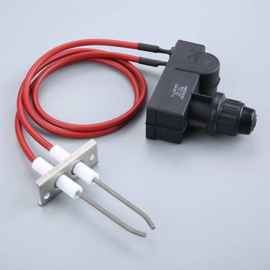 1kit Igniter with High Spark Plug Wire Length 450mm Each Double Ignition Sparks Fits Grill/heater/water Heater/Burner Outdoor