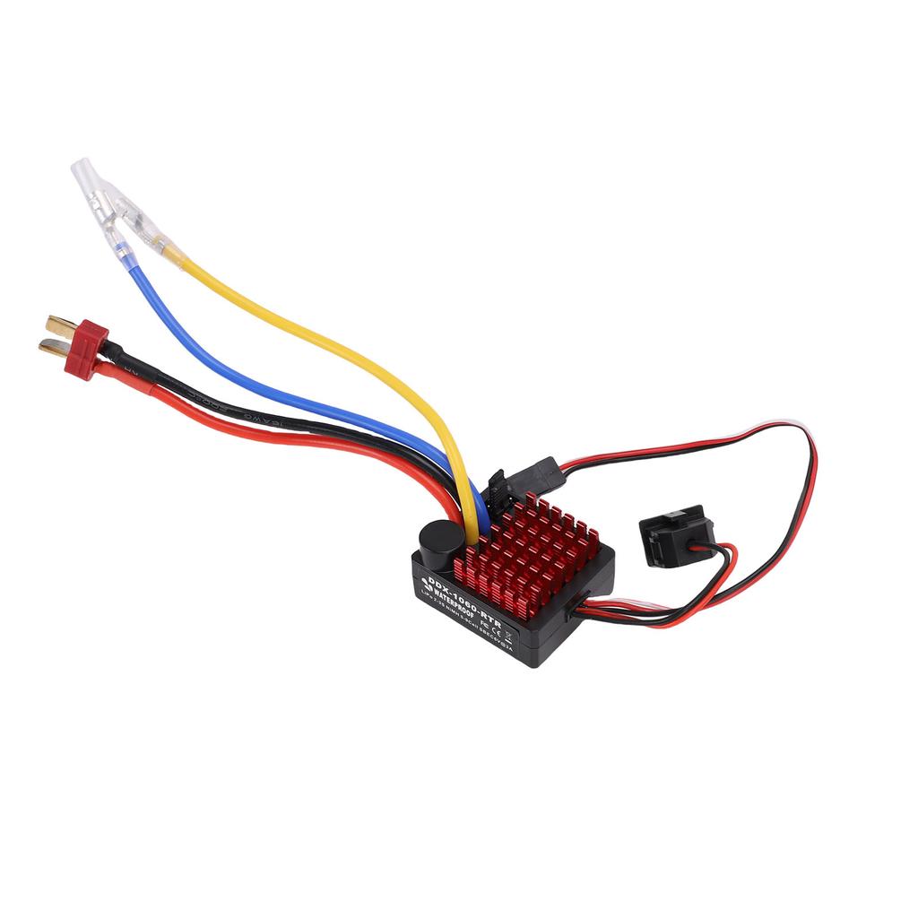 60A Brushed Electronic Speed Controller Water Proof ESC for Car Boat Model Compatible with 540 550 750 Motor 6V3A BEC
