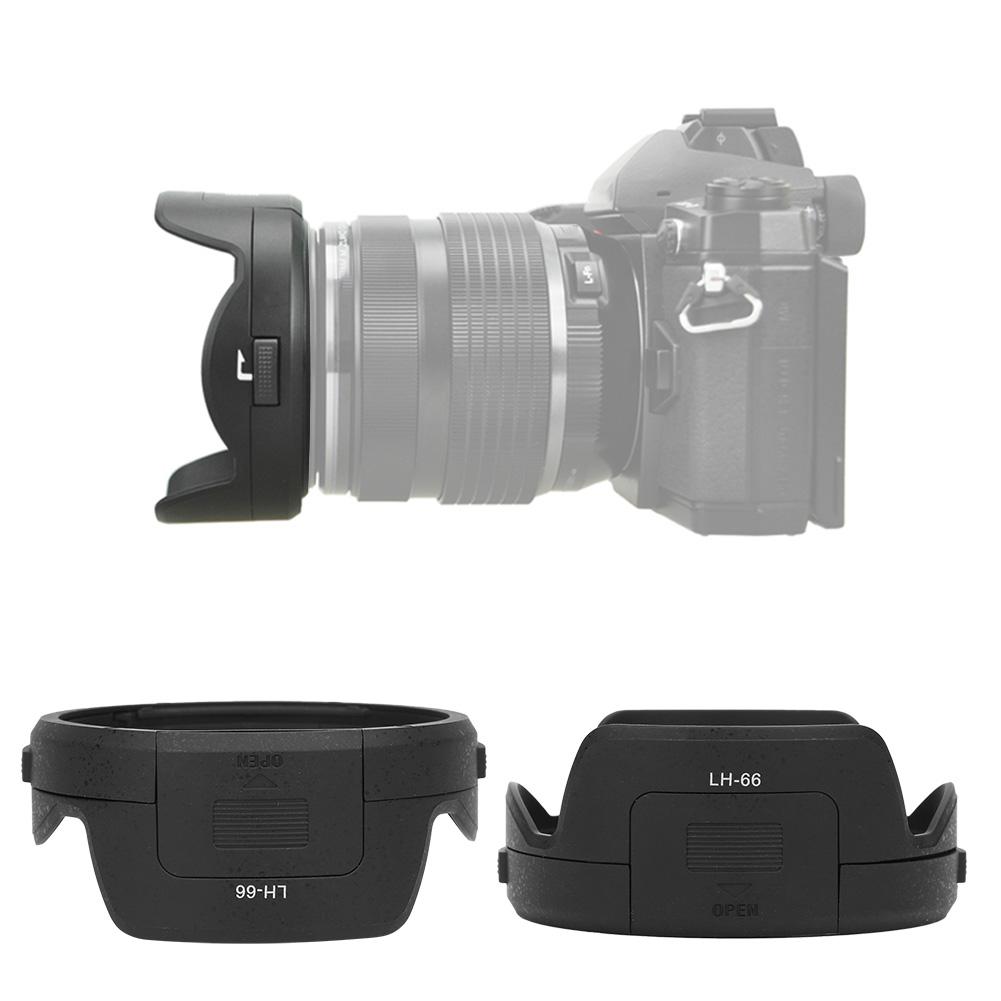 LH 66 Camera Mount Lens Hood for Olympus M.ZUIKO ED 12 40mm F2.8 Lens