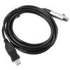 USB to XLR Microphone Cable Professional Stable Signal Output Recordable USB to XLR Mic Converter Cable for PC 9.8ft 3m