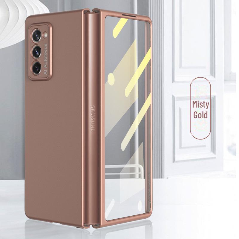 Samsung Fold2/W21 Full Protective Case with Integrated Frosted Glass Film