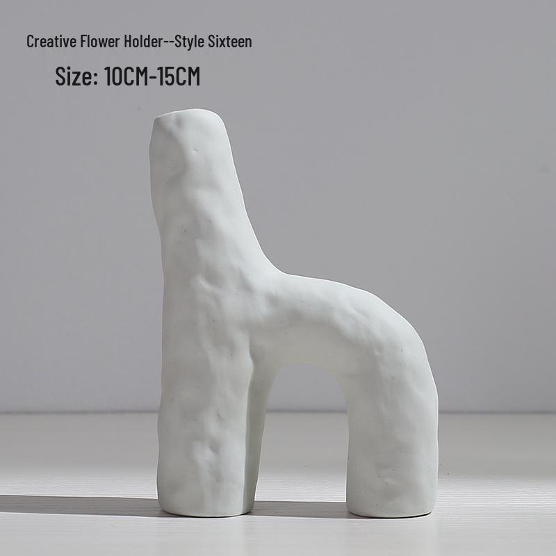 Nordic Style Ceramic Vase for Dried Flower Arrangements - Ideal for Hydroponic and Living Room Decor