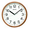 Used SEIKO Radio-controlled Wall Clock KX249B Natural Wood Frame