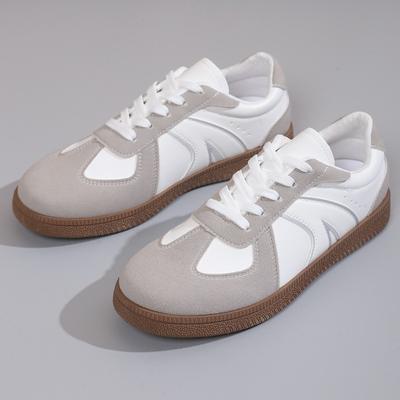 Large Size New Sports Little White Shoes Women's Casual Versatile Soft Sole Comfortable One-pedal Flat Baseplate Shoes