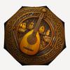 Guitar Craftsmanship Artistry pattern umbrella, portable and foldable design, 8 ribs, a casual accessory for Halloween, Christmas, and birthday gifts.