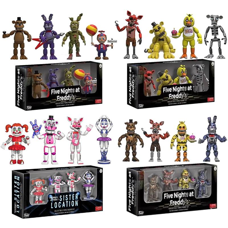 Fnaf Bear Midnight Harem Five Nights Joint Movable Detachable Game Action Figure At Five Nights Security Breach Miniature Kids Plaything