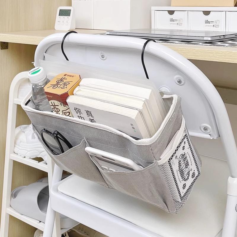 Bedhead Storage Hanging Bag Dormitory Upper Bunk Storage Bedside Mobile Phone Hanging Bag Bedside Fabric Hanging Basket