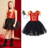 Elegant Nutcracker Dress With Sequin Accents Cosplay Outfit For Girls On Halloween