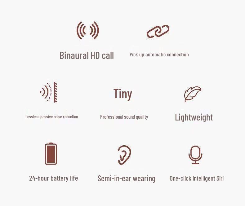 Mini High-Value Noise-Cancelling Bluetooth Earbuds for Girls - Wireless, Hot-Selling Pro5s Edition