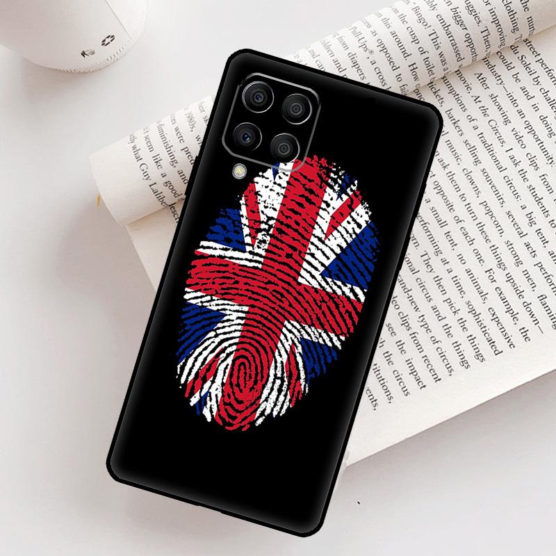 National Flag fingerprint Case For Samsung Galaxy M21 M31 M13 M33 M53 M15 M35 M55 M16 M36 M56 M12 M32 M52 M14 M34 M54
