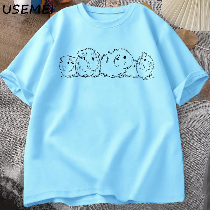 

Guinea Pig TShirt Unisex Short Sleeve Cotton Tshirt Causal O Neck Oversized T Shirt Unisex Designer Unisexs Tshirts Oversized Clothes L