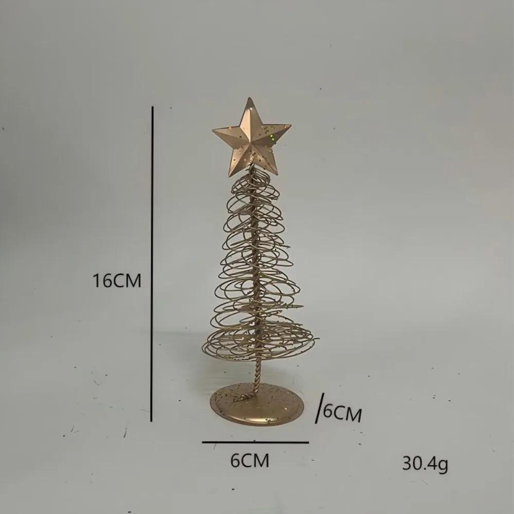 Home Decor New Iron Christmas Tree Iron Five Pointed Star Mini Christmas Desktop Decoration for Christmas Tree Decoration