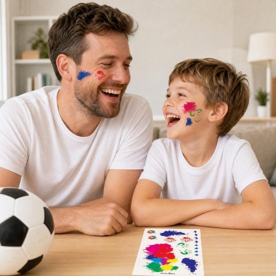2026 Fußball-Fan-Gesichtsaufkleber, Temporäre Tattoos für USA Mexiko Kanada, Football-Jubel-Körperkunst für den Spieltag