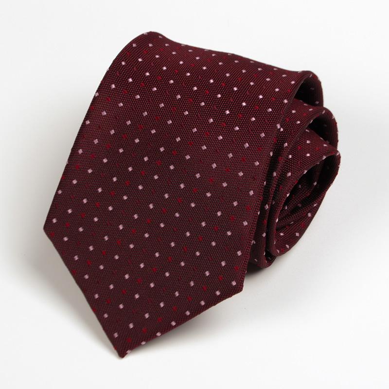 

Мужской галстук ручной работы, черный в горошек, формальный - профессиональный аксессуар для костюма и рубашки для мужчин