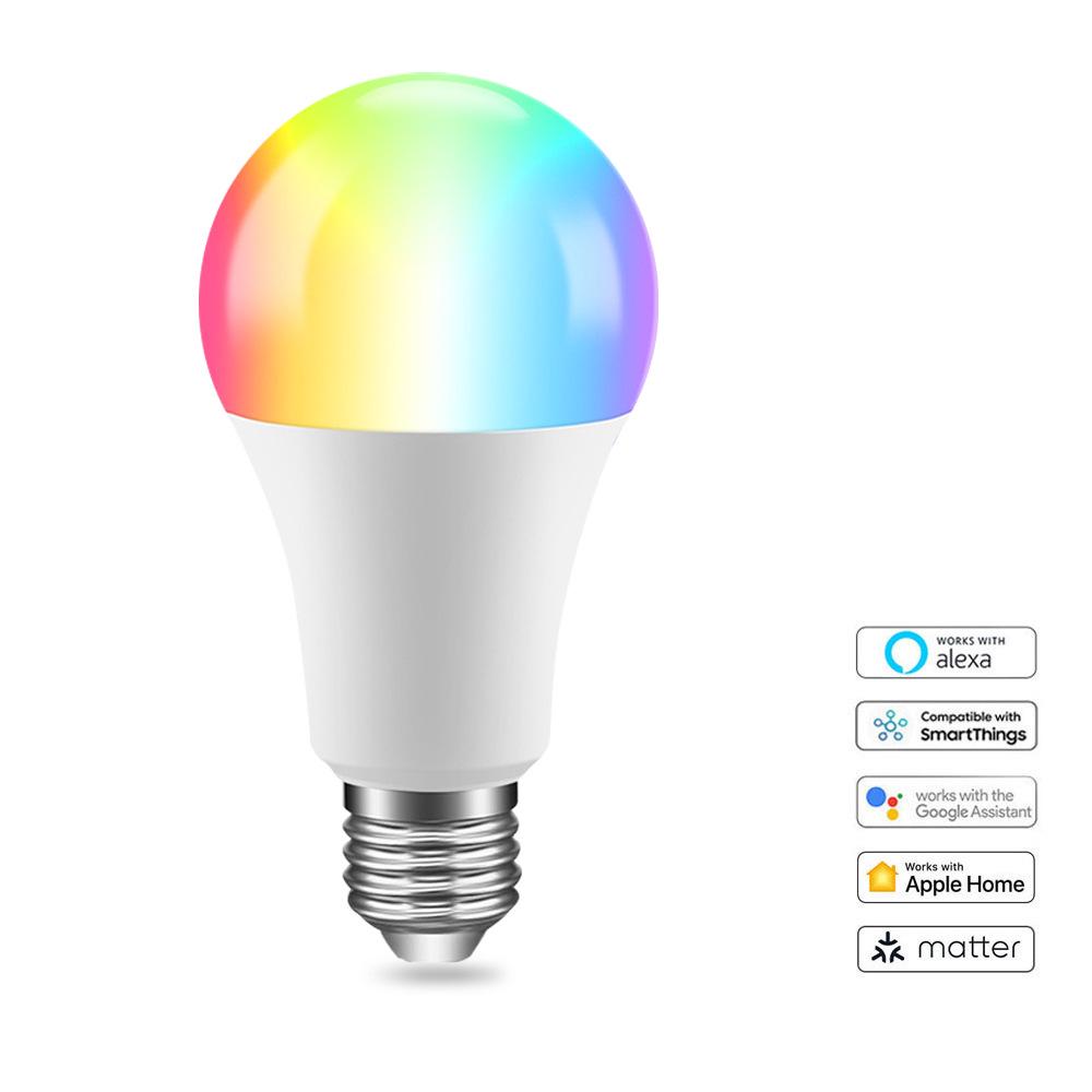 

Matter Smart Bulb: WiFi, HomeKit, Siri Voice Control, Smart Speaker Compatible, Energy-Saving Lamp