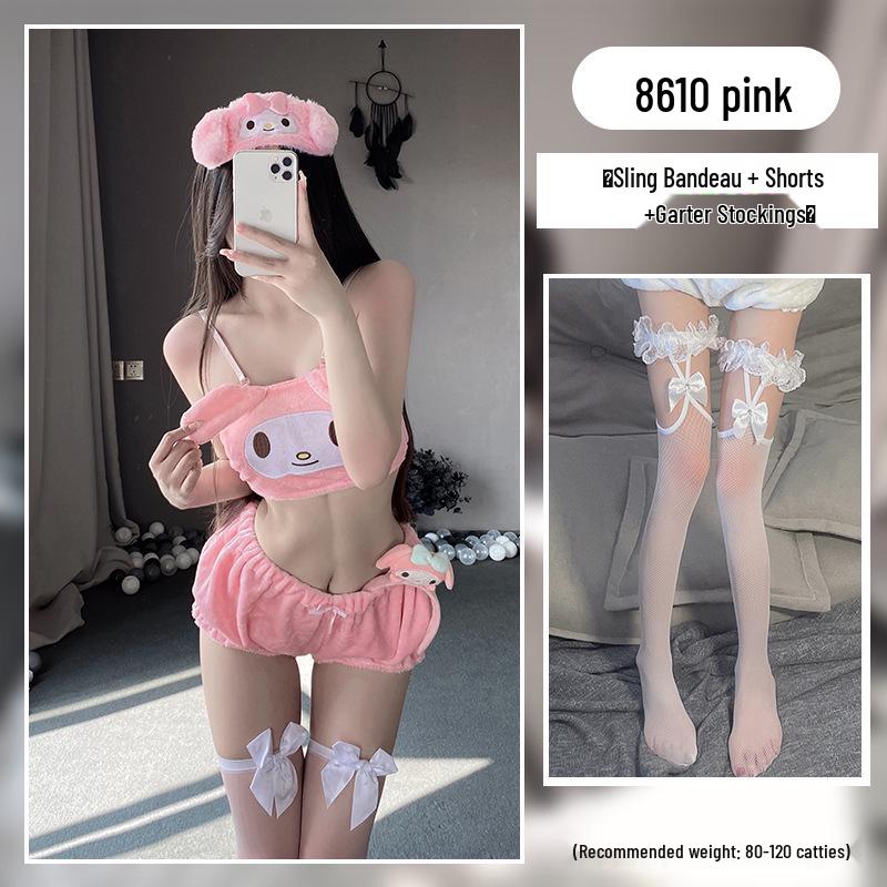 Illusionary Autumn/Winter Cartoon Lingerie Set: Cinnamoroll, My Melody & Kuromi Bra and Panty Collection