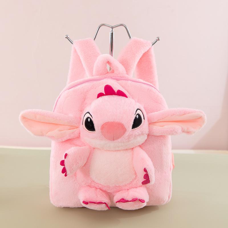 Cute Stitch Plush Backpack for Kids - Children's Storage Bag & Toy Carrier