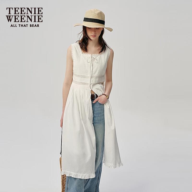 Teenie Weenie Women's Vintage French Lace Sleeveless Maxi Dress