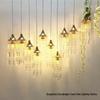 New Luxury 10-Head Crystal Icicle Chandelier for Wedding Stage and Ceiling Decoration
