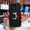 Custodia Per Xiaomi 14T 14 15 12 12S 12T 12X Pro Ultra Lite Cover Posteriore Carina Cuore d'Amore Modello Lettera Silicone Morbido Anti Caduta Protettiva Per Xiaomi Capa