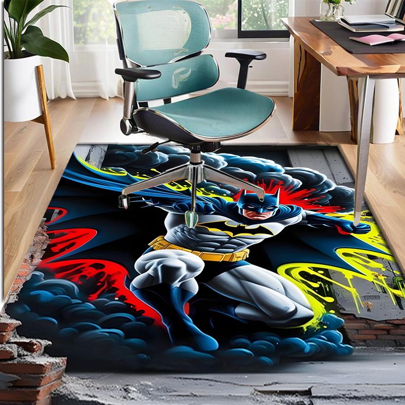 Batman Pattern Rug, Indoor/Outdoor Mat, for Picnic, Gameroom, Bedroom, Office, Living Room, Home Decor Carpet, Birthday Gift