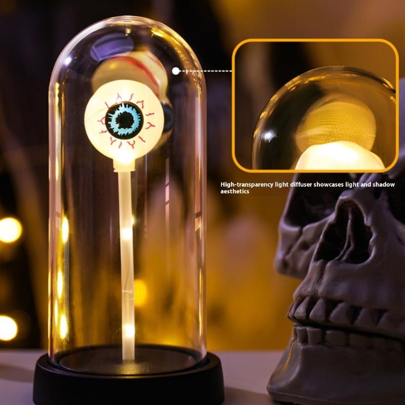 Glowing Eyeball LED Light Halloween Decoration For Mantels Desktop Shelf Home Decoration Halloween Table Centerpieces