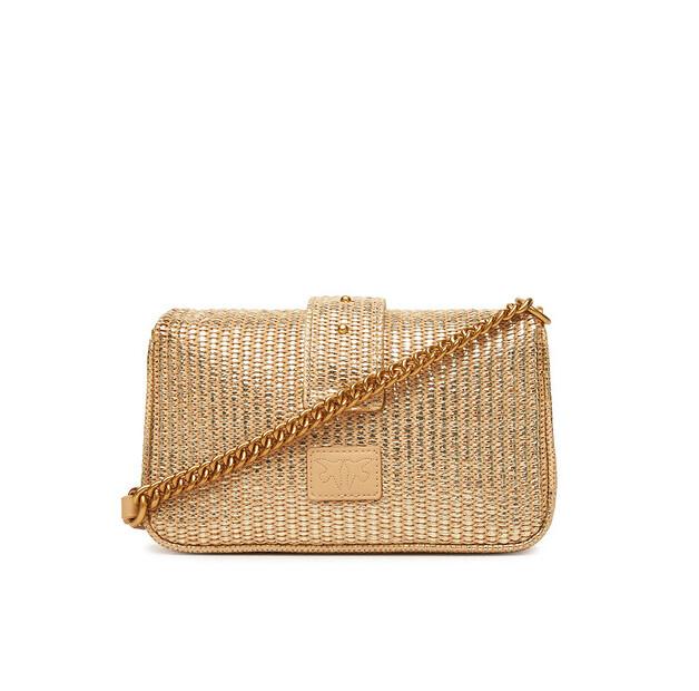 Сумка PINKO Love One Mini Slouchy Fl PE 25 PLTT 104340 A2CE золотистый