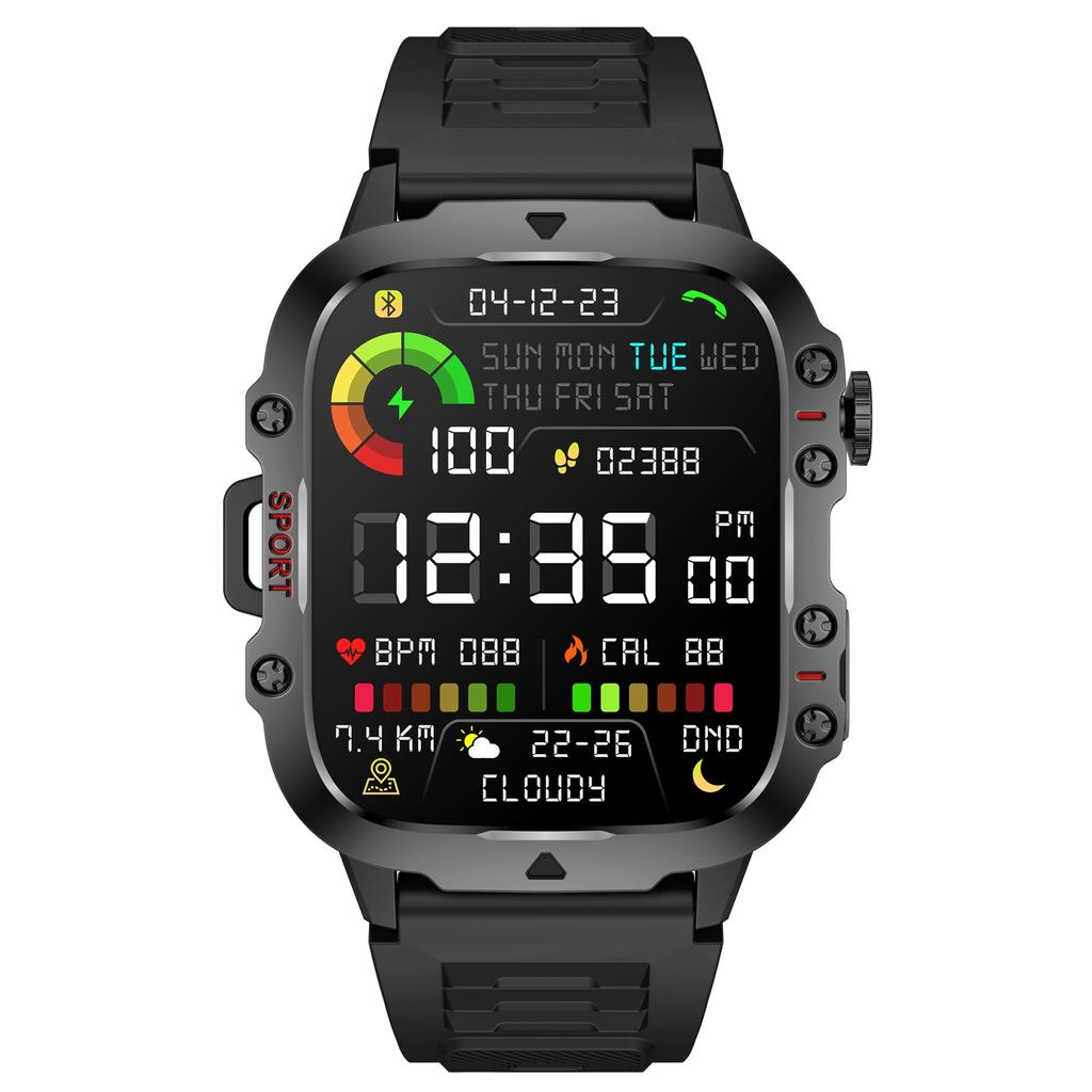 Smartwatch for Women and Men BT Answer Make Call Health Monitoring Sports Watch 1.96  High Clear Display