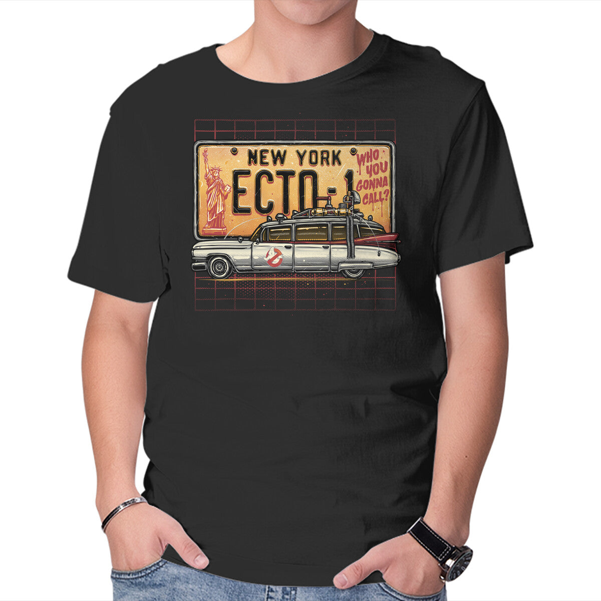 Unisex Crew Neck T-Shirt Ghost Hunt Mobile Graphic Short Sleeve Casual Tee M