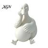 Cute Duck Desk Ornaments Daydreaming Figurine, Minimalist Holding An Egg Sculpture, Resin Nordic Room Decor Animal Statue, Creative Desktop