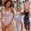 New Small Floral One-piece Swimsuit Women's Swimsuit Set Popular One-piece Swimsuit