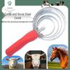 Cattle Horse Comb: Stainless Steel Brush & Plastic Handle - Loose Hair Remover, Sweat Scraper, Itch Scratcher