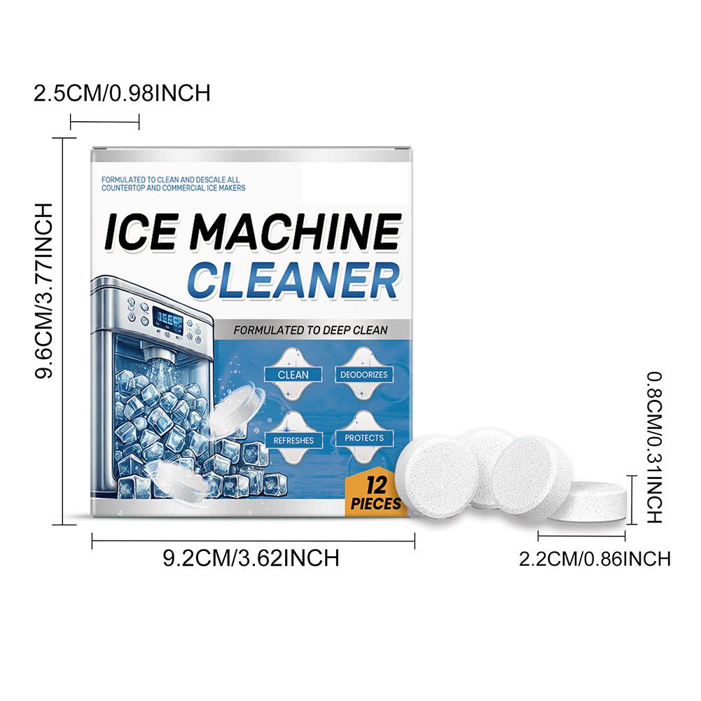 1/2PCS Ice Maker Cleaner Tablets Deodorizing Descaling Ice Machine Cleaner 70 Tablets For Gently Cleaning Small Appliance Agent
