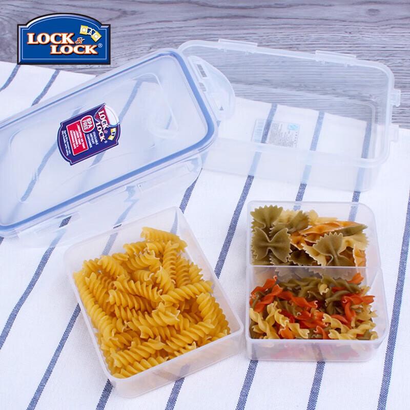 LocknLock HPL817S002 Zestaw 4 plastikowych pojemników na żywność