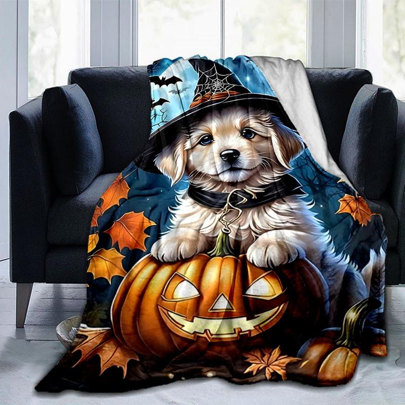1pc Wizard Dog Themed Cartoon Blanket Seasonal Home Decor Gift Soft Perfect for