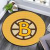 Boston Bruins Round Area Rug,Carpet Rug for Living Room Bedroom Sofa Playroom Decor,Non-slip Floor Mat