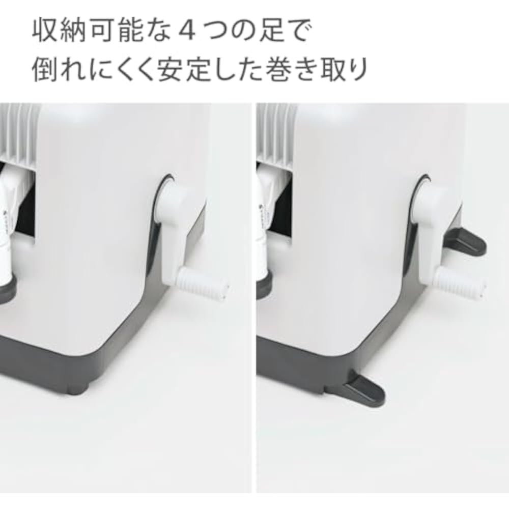Takagi (Takagi) Horse Hose Reel 30m 4 Water Shape Cover with Legs BOXY Twister RC330CG Charcoal G...