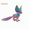3D Printed Fox Ornament Articulated Fox Figurine with Flexible Tail And Limbs Stress-Relieving Fox Toy for All Ages Desktop Decor