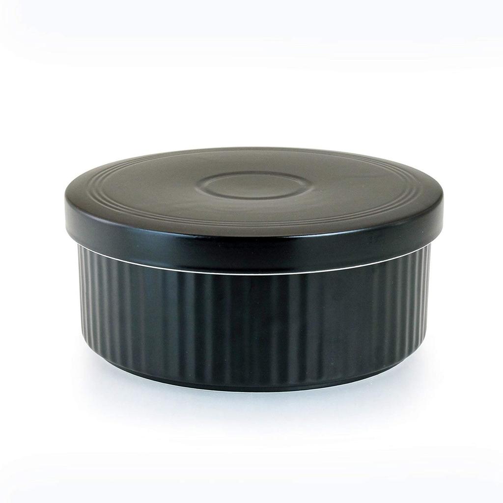 CtoC JAPAN Select Ohitsu rice for 900cc x made in Japan (Japanese container) single-person households, microwave-safe, 1.5-cup capacity, black,